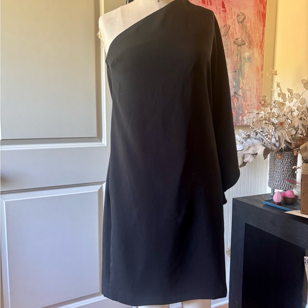 Elegant Black One-Shoulder Dress